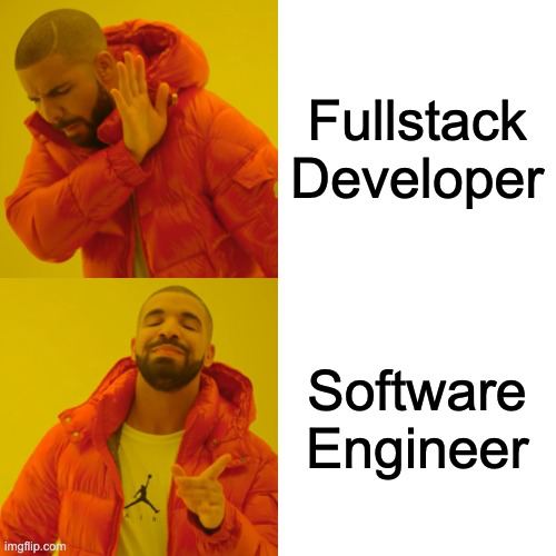 Fullstack vs Software Enginer meme